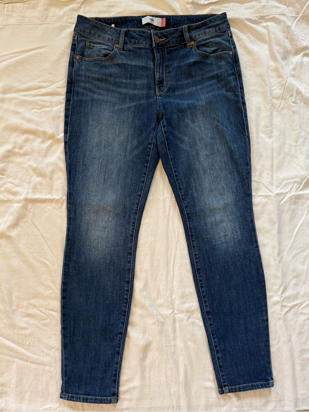 Cabi Skinny Jeans Women’s Size 12 Medium Wash Stretch Denim Slim Fit
